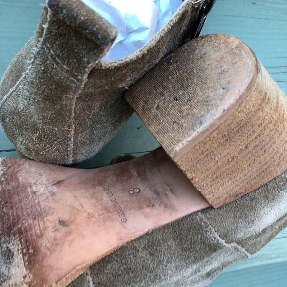 Madewell Women Genuin Leather Brown Booties , Ankle Boots - Picture 7 of 9